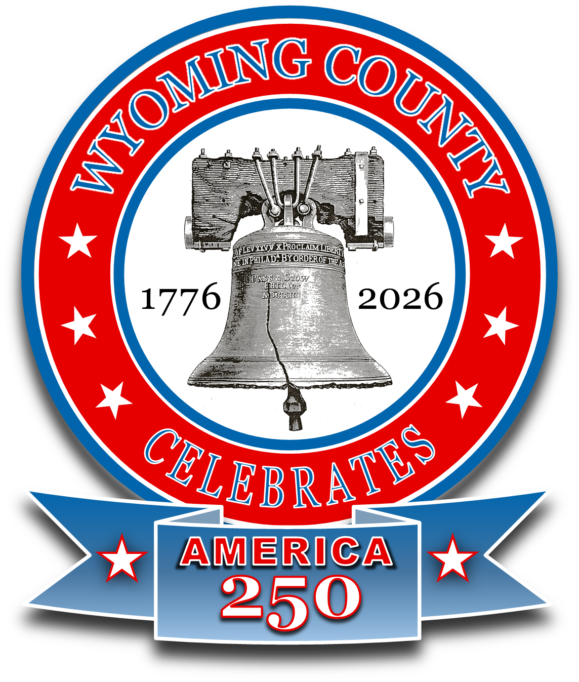 Wyoming County 250th Commemoration Logo