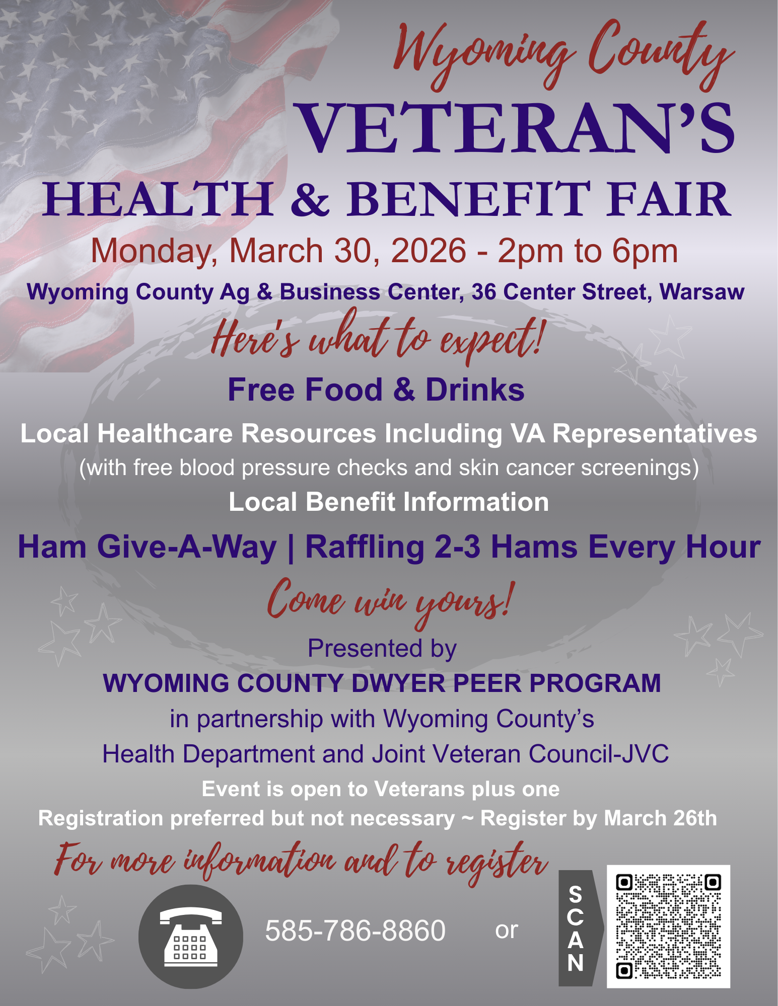 2026 Wyoming County Veterans Health  Benefit Fair
